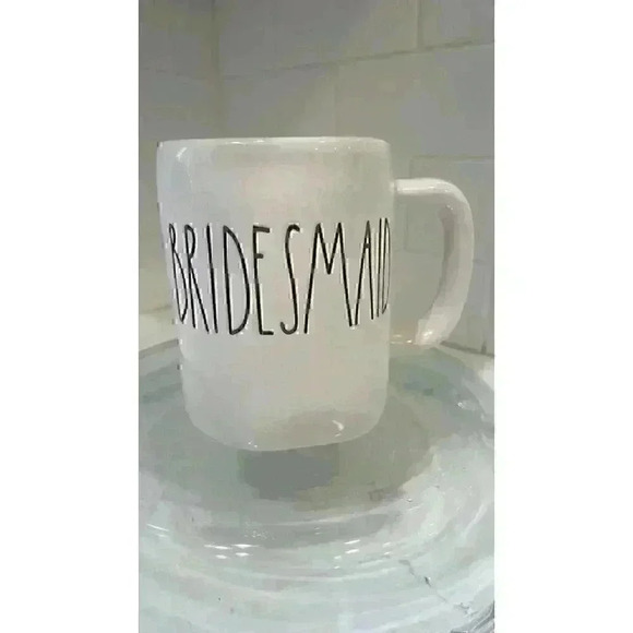 Rae Dunn “BRIDESMAID” Artisan Collection By Magenta Mug, White - Picture 2 of 10